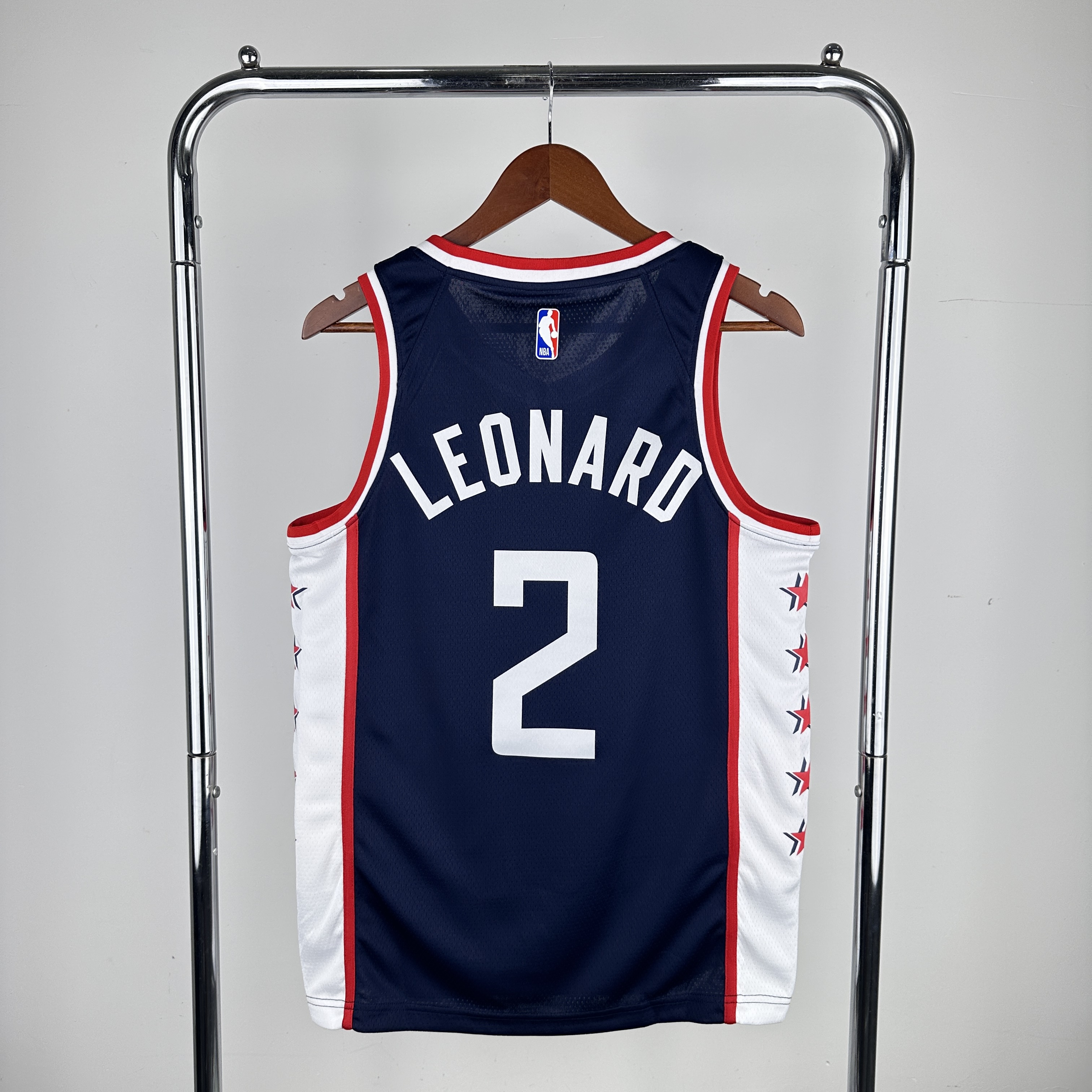 Men Los Angeles Clippers 2 Leonard Blue City Edition Nike 2024 NBA Jersey